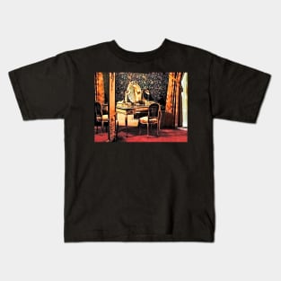 Elegant Victorian Bedroom Kids T-Shirt